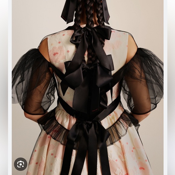 Simone Rocha for H&M Black Tulle Apron Dress Size XS NWT - Picture 3 of 16